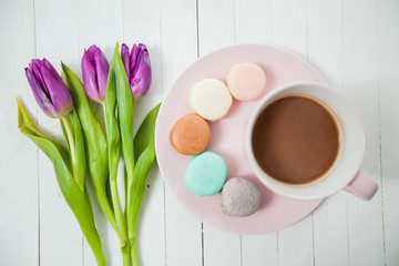 Macarons and Coffee