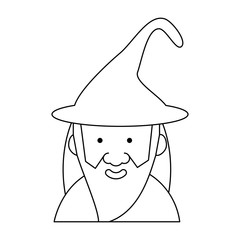 cartoon wizard icon