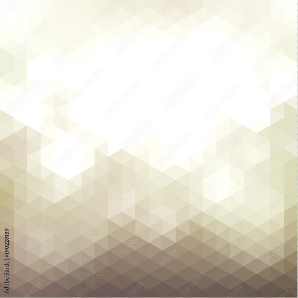 Wall mural abstract shiny mosaic triangular background