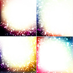 Abstract colorful background with multiple light sparkles - eps10 vector