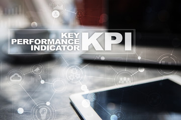 KPI. Key performance indicator. Business and technology concept.