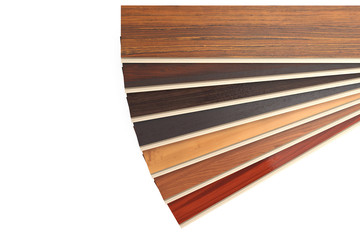 New Laminate Parquet Floor Planks of Different Colors. 3d Rendering