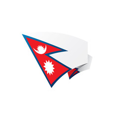Nepal flag, vector illustration