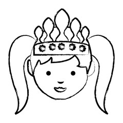cartoon princess icon