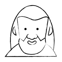 cartoon old man icon