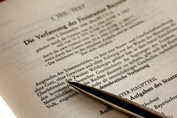 Obraz premium 100 Jahre Freistaat Bayern, Bayerische Verfassung