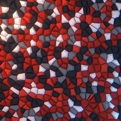 Colored abstract surface pattern. 3d rendering