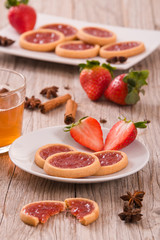Strawberry tartlets.