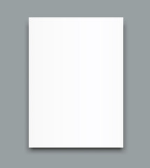 Blank poster bi fold brochure mockup cover template