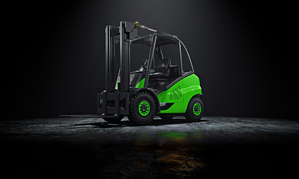 Gabelstapler gr&uuml;n