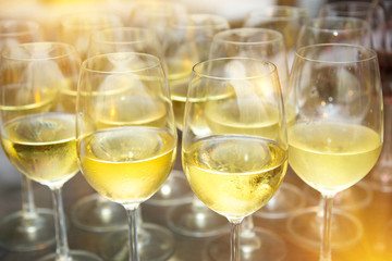 glass of white wine