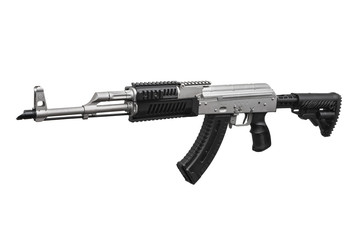 Gun rifle isolated on white