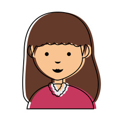cartoon girl icon image