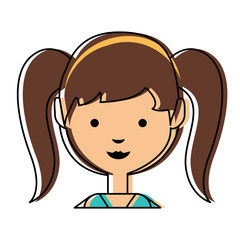 cartoon girl icon image