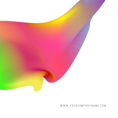 Abstract vibrant background design. Neon colors and bright colorful splashes. Multicolored shapes. Spectrum fluids and liquid. Vector illustration. EPS 10.