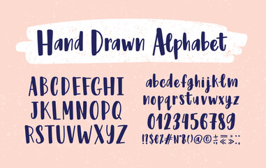 Stylish hand drawn english alphabet © Good Studio