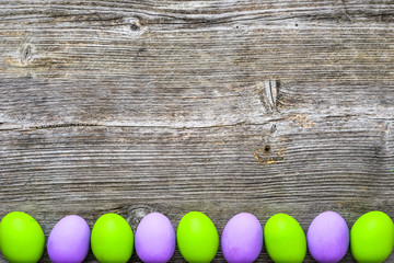 Happy easter eggs background, copy space