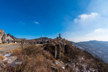 Fototapeta premium Mountain in Daegu City in South Korea.