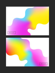 Rainbow colors on white background. Vibrant color