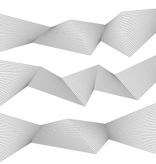 Design element Piligonal many parallel lines wavy form16