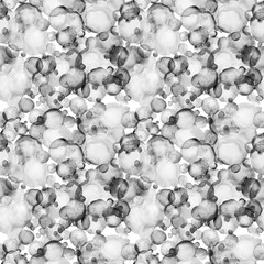 Painted spots seamless pattern. watercolor raindrops background
