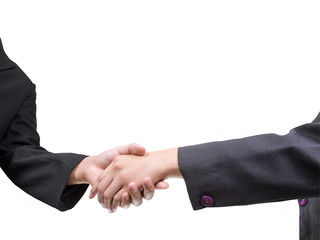 business people shaking hands