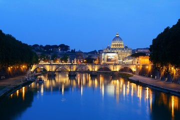 Obraz premium River Tiber in Rome