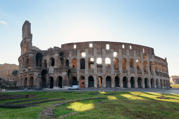 Fototapeta na wymiar Colosseum Rome sunrise