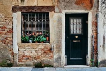 Fototapeta na wymiar Vintage door and window