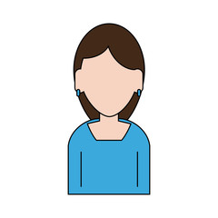Woman faceless avatar