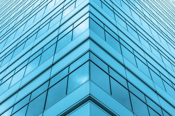 modern glass on modern building
