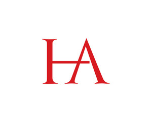 ha letter logo