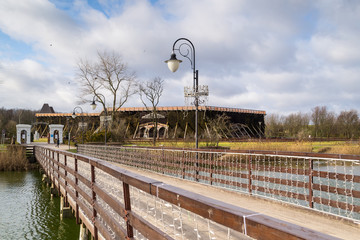   Tężnie solankowe w uzdrowisku Inowrocław, Polska 30.01.2018   © Senatorek