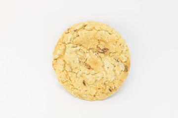 Cereal grain cookie isolated on white background