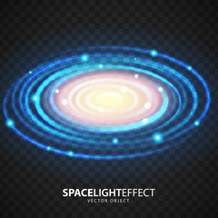 Milky Way vector effect.