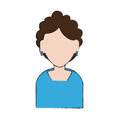 Woman faceless avatar