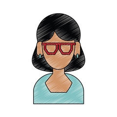 Woman faceless avatar