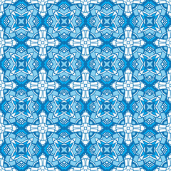 Abstract seamless ornamental vector pattern for fabric