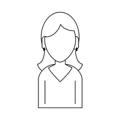 Woman faceless avatar