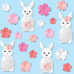 White origami paper