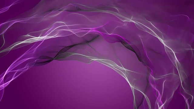Romantic animation with particle wave object in slow motion, 4096x2304 loop 4K