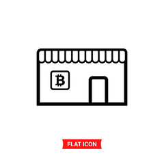 Bitcoin vector icon