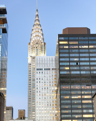 New York Manhattan skyline and buildings - obrazy, fototapety, plakaty