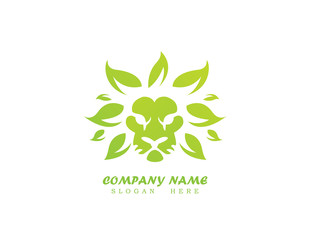 Lion leaf logo