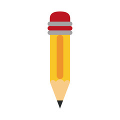 Wooden pencil isolated icon vector illustration graphic design