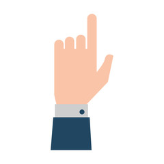 Hand pointing up icon vector illustration graphic design