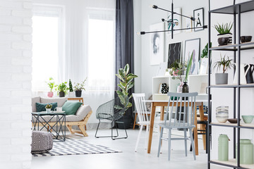 Spacious living room interior