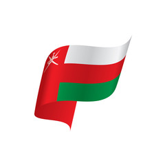 Oman flag, vector illustration