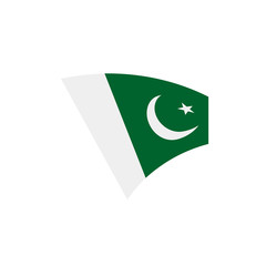 Pakistan flag, vector illustration