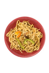 asian food fried noodle on the table
